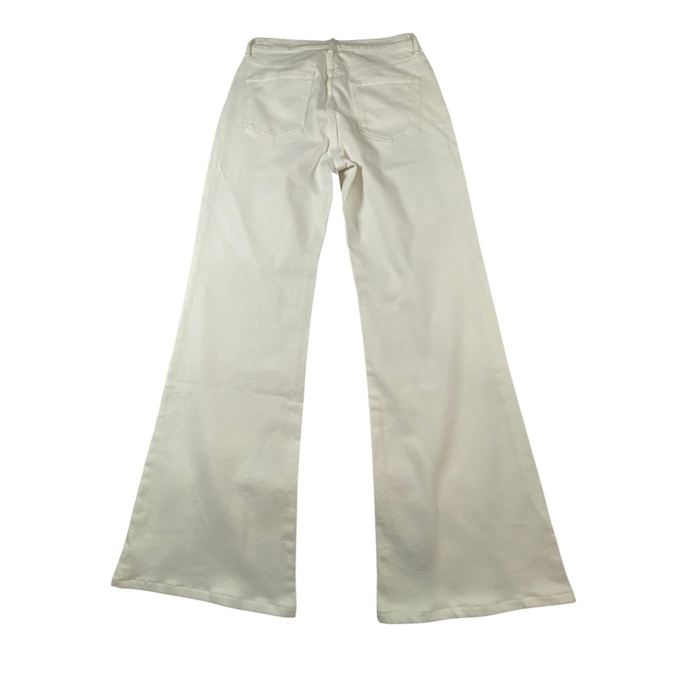 Vince Womens‎ High Rise Wide Leg Flare Jeans White Denim Size 30